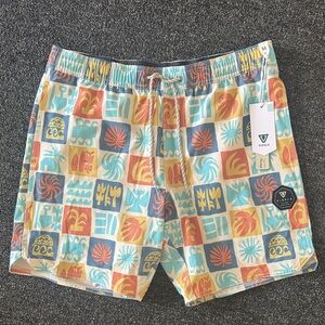 VISSLA Colorful Patterned Board Shorts
